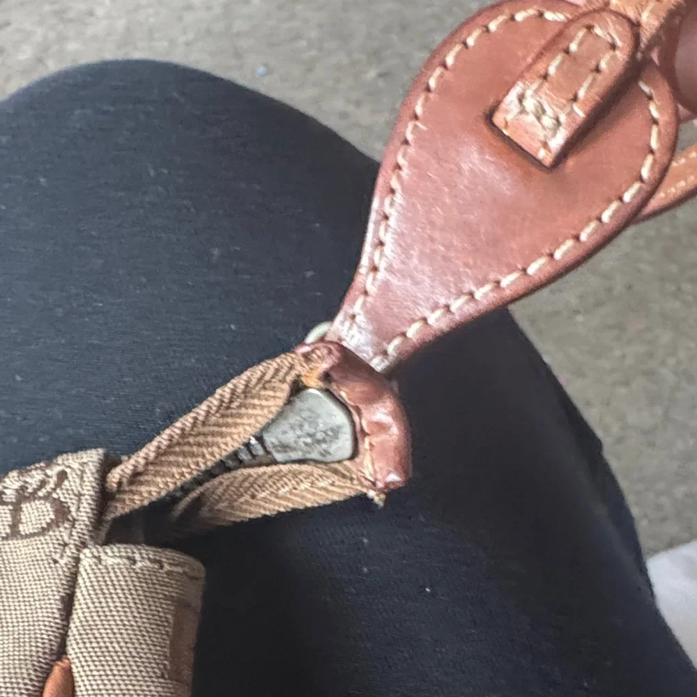 Dooney & Bourke Brown Monogram Shoulder Bag - Picture 3 of 10